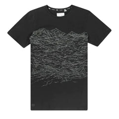 Puma x Stampd Wave Texture Print Mens Black T-Shirt