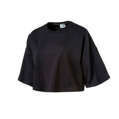 Puma Plain Womens Black Crop Top