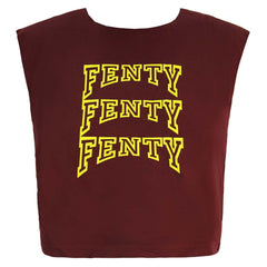 Puma x Rihanna Fenty Womens Burgundy Cropped Top