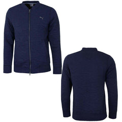 Puma Logo Womens Navy Bomber Jacket