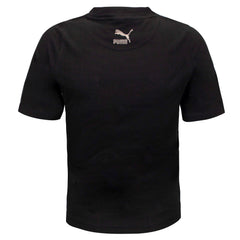 Puma Retro Sport Womens Black T-Shirt