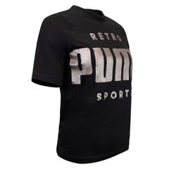 Puma Retro Sport Womens Black T-Shirt