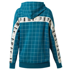 Puma Logo Womens Teal Hoodie