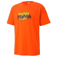Puma x Randomevent Mens Orange T-Shirt