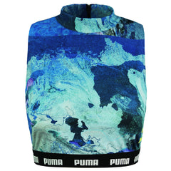 Puma x Central Saint Martins AOP Womens Blue Crop Top