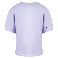 Puma x Mr Doodle Womens Lilac Cropped T-Shirt