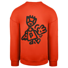 Puma x Mr Doodle Mens Red Sweatshirt