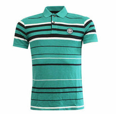 Timberland Logo Mens Aqua Polo Shirt