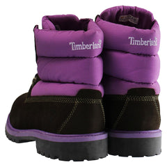 Timberland 6inch Quilt Kids Brown/Purple Boots