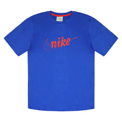 Nike Logo Mens Blue T-Shirt