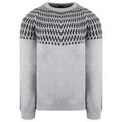 Armani Exchange Mens Light Grey/Black Sweater
