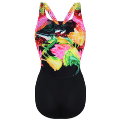 Speedo ColourBlend Flower Placement Digital Powerback Women Swimming Costume