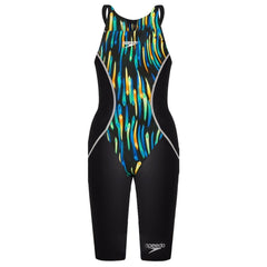 Speedo Fastskin LZR Racer X Openback Kneeskin Kids Black Swimwear