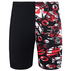 Speedo FlitchAmp All One Leg Kids Black/Red Jammers