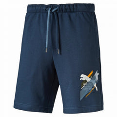 Puma Fun Graphic Mens Navy Shorts