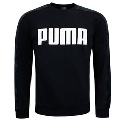 Puma Logo Mens Black Velvet Sweater