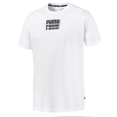 Puma Mens Rebel Up White T-Shirt