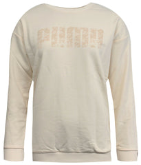 Puma Logo Womens Light Pink Sweater