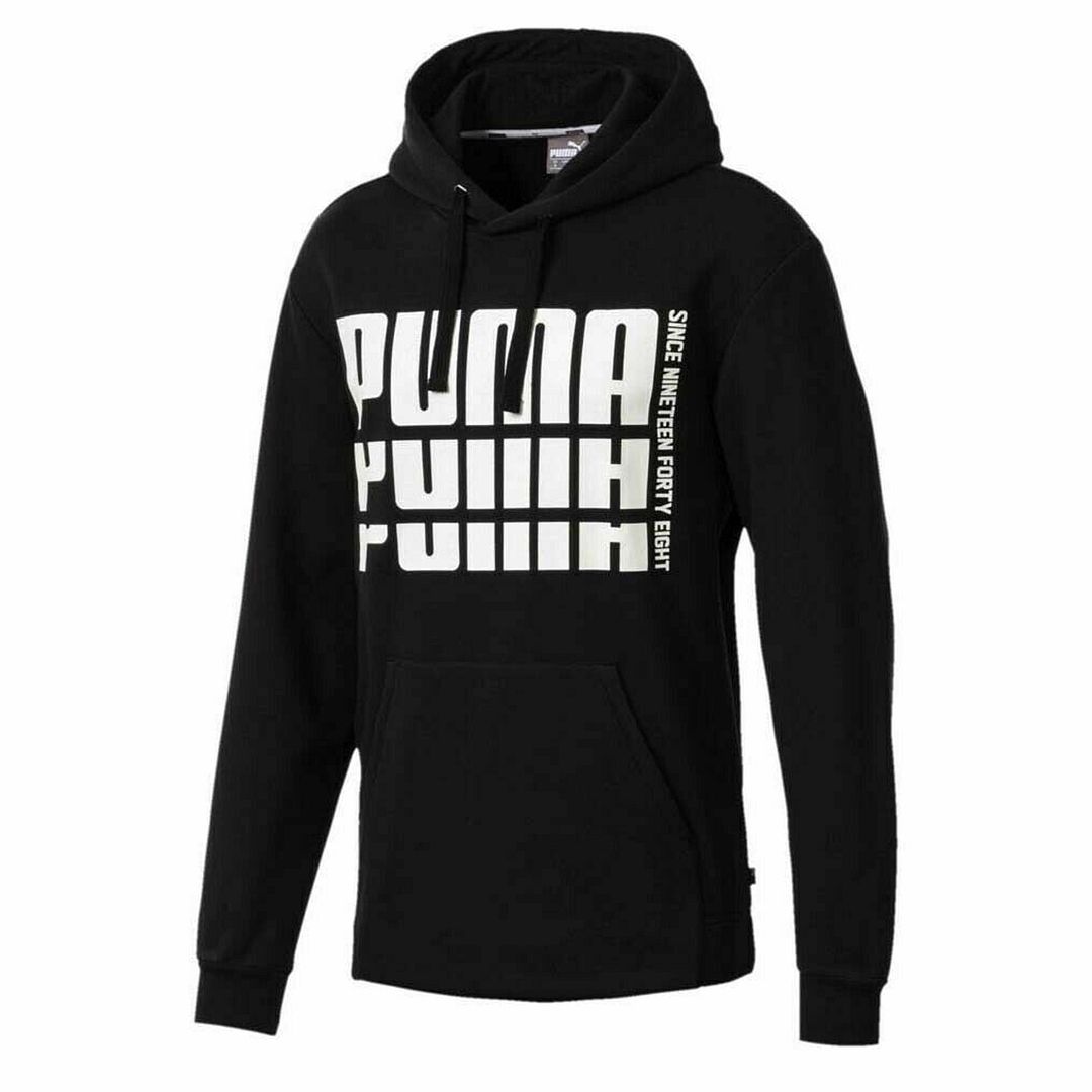 Puma Rebel Bold Mens Black Hoodie Sport It First