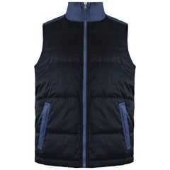 Timberland Logo Mens Navy Padded Gilet