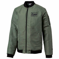 Puma Logo Kids Green Bomber Jacket