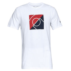 Under Armour Top Of The Key Mens White T-Shirt
