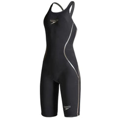 Speedo Fastskin LZR Racer X Openback Kneeskin Womens Black/Gold Swimwear