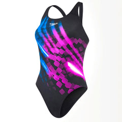 Speedo Powerback Womens Multicolour Swimming Costume