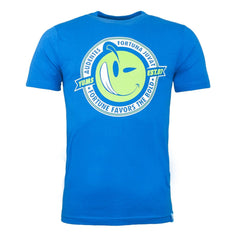 Yums Graphic Mens Blue T-Shirt