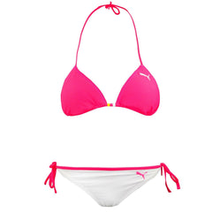 Puma Reversible Womens White/Pink Triangle Bikini