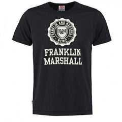 Franklin and Marshall Logo Kids Black T-Shirt