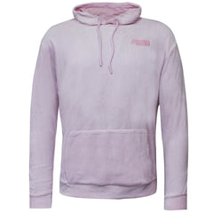 Puma Embroidered Womens Pink Velour Hoodie