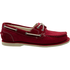 Timberland Classic 2Eye Womens Red Boat Shoes