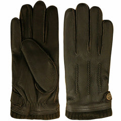 Timberland Leather Mens Dark Brown Gloves