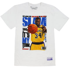 Mitchell & Ness LA Lakers Shaquille O'Neal Slam Cover Short Sleeve Tee T-Shirt