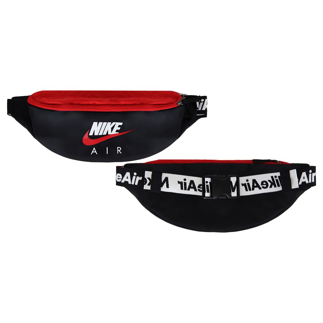 Nike Air Logo Mens Black/Red Waist Bag Sport It First