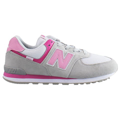 New Balance 574 Core Kids Grey/Pink Trainers