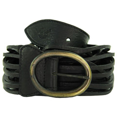 Timberland Casual Womens Black Leather Belt