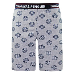Original Penguin Stamp Print Mens Grey Lounge Shorts