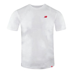 New Balance Small NB Pack Mens White T-Shirt