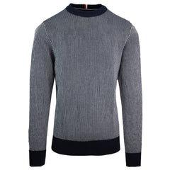 Tommy Hilfiger Vertical Stripped Mens Navy Sweater