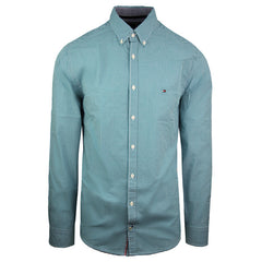 Tommy Hilfiger Oxford Checkered Mens Green Shirt