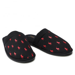 Ralph Lauren Kollin Mens Black Slippers