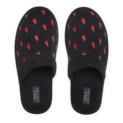 Ralph Lauren Kollin Mens Black Slippers