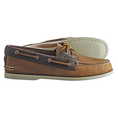 Sperry A/0 3-Eye DK Mens Brown Boat Shoes