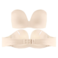 Wonderbra Ultimate Strapless Womens Cream Push-Up Bra