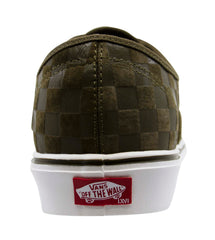 Vans Checkerboard Mens Green Plimsolls