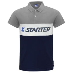 Starter Impulse Logo Mens Navy/Grey Polo Shirt