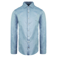 Calvin Klein Fitted Mens Blue Oxford Shirt