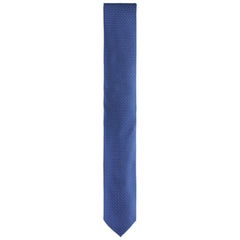Calvin Klein Dotted Silk Mens Blue Tie